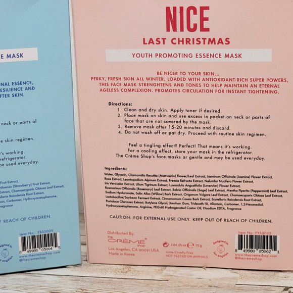 3 Boxes - The Crème Shop Reparative Replenishing + Youth Promoting Essence Masks - Picture 7 of 8